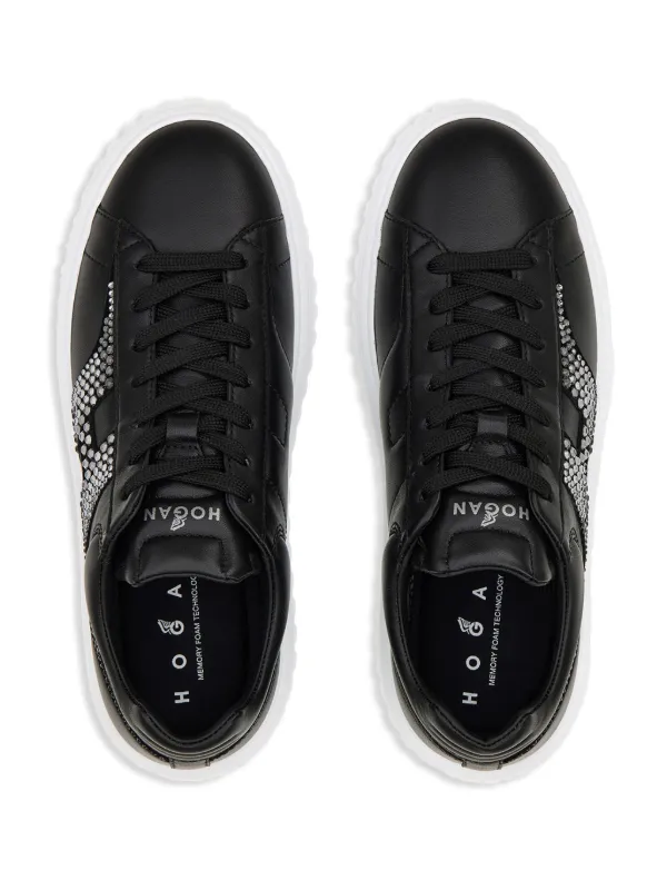 Hogan H-Stripes Sneakers | Black | FARFETCH