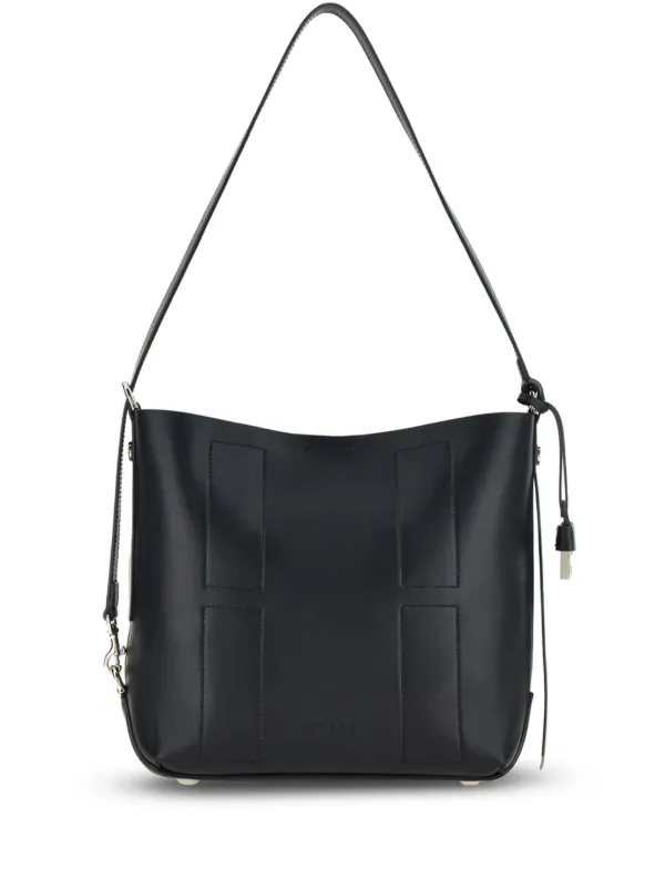 Hogan レザーショルダーバッグ | ブラック | FARFETCH JP