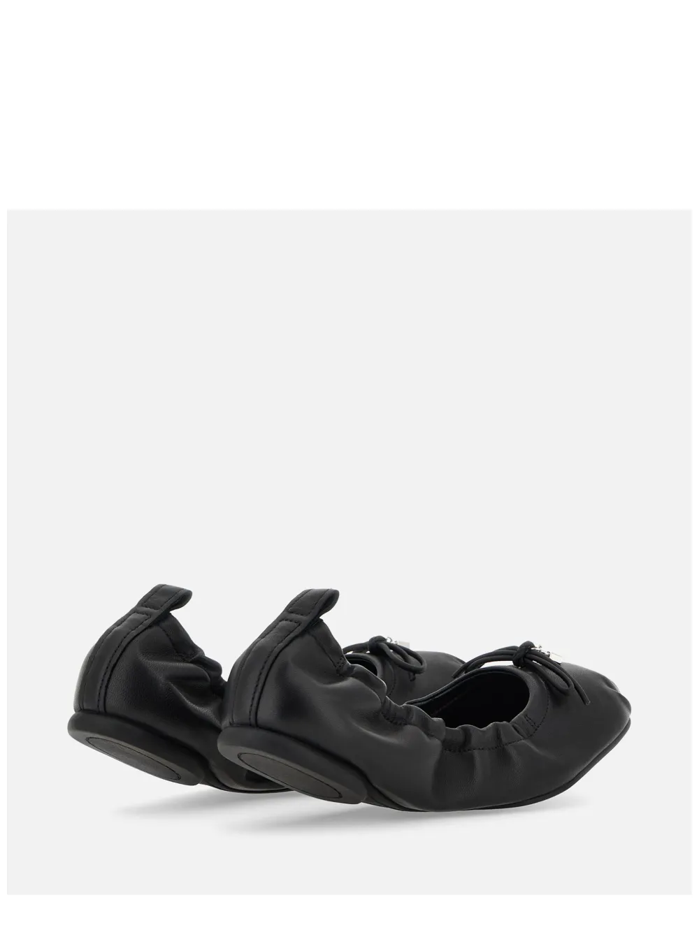 Hogan 'h684' Leather Ballerinas In Black