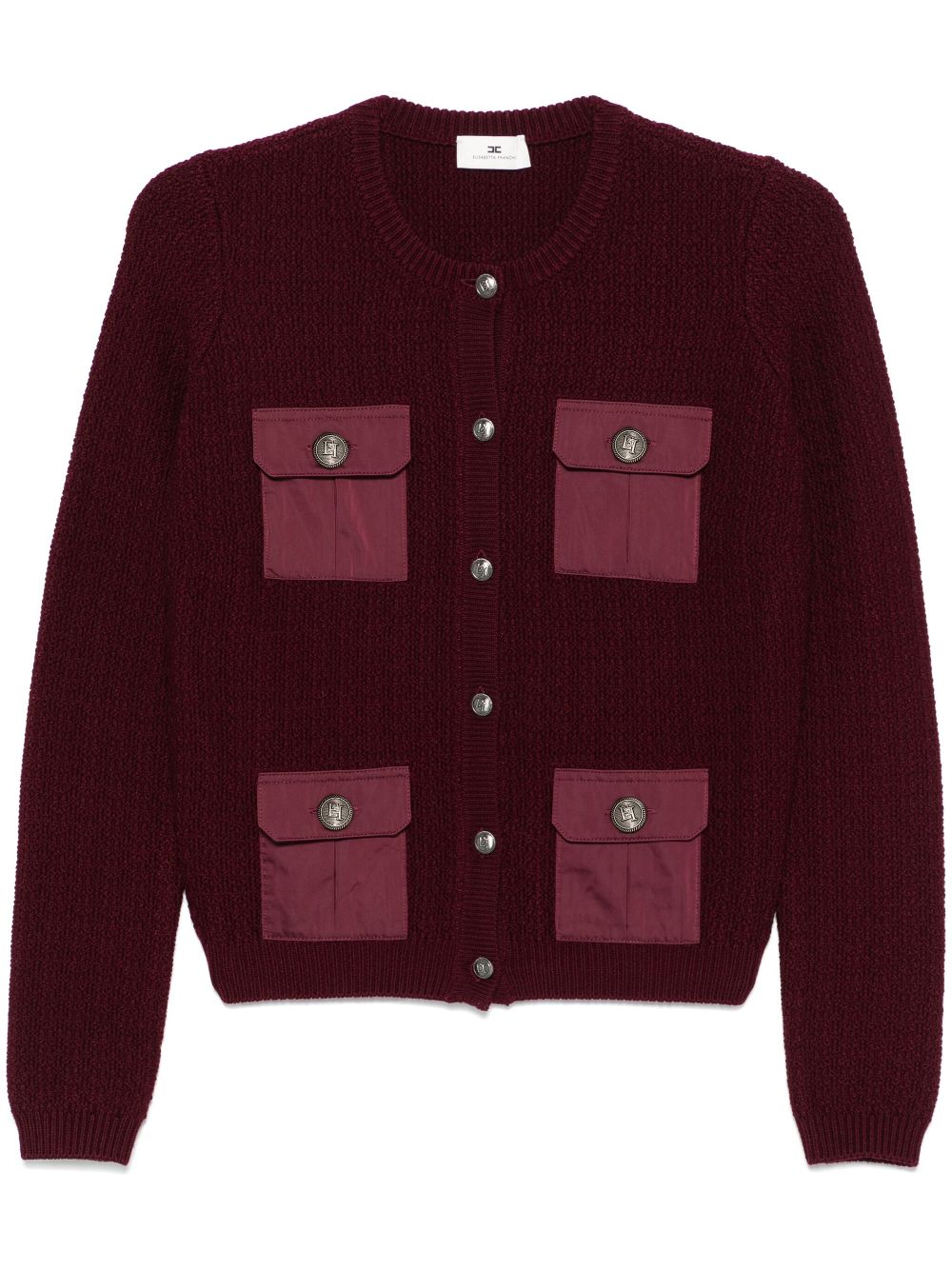 Elisabetta Franchi bouclé cardigan - Red