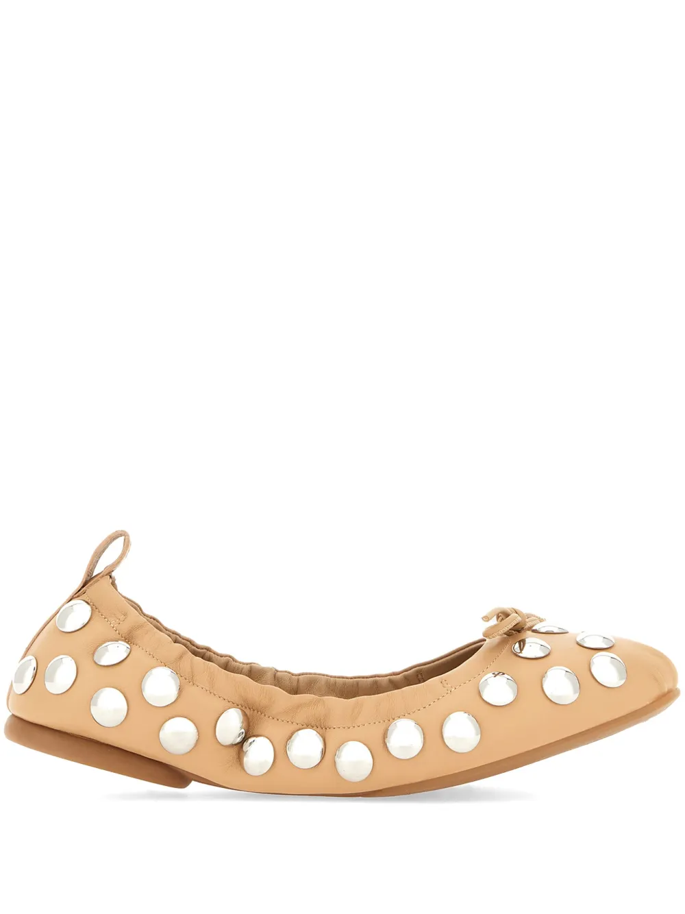 stud-embellished ballet flats