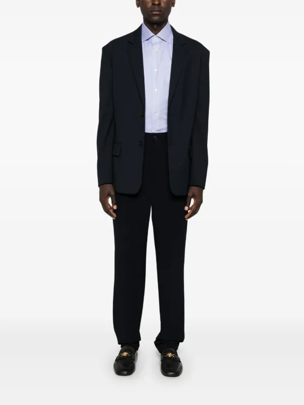 Zegna パターンジャカード シャツ | ブルー | FARFETCH JP