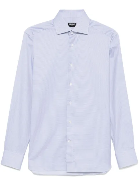 Zegna pattern-jacquard shirt