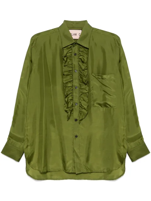 Plan C ruffle-detailed shirt