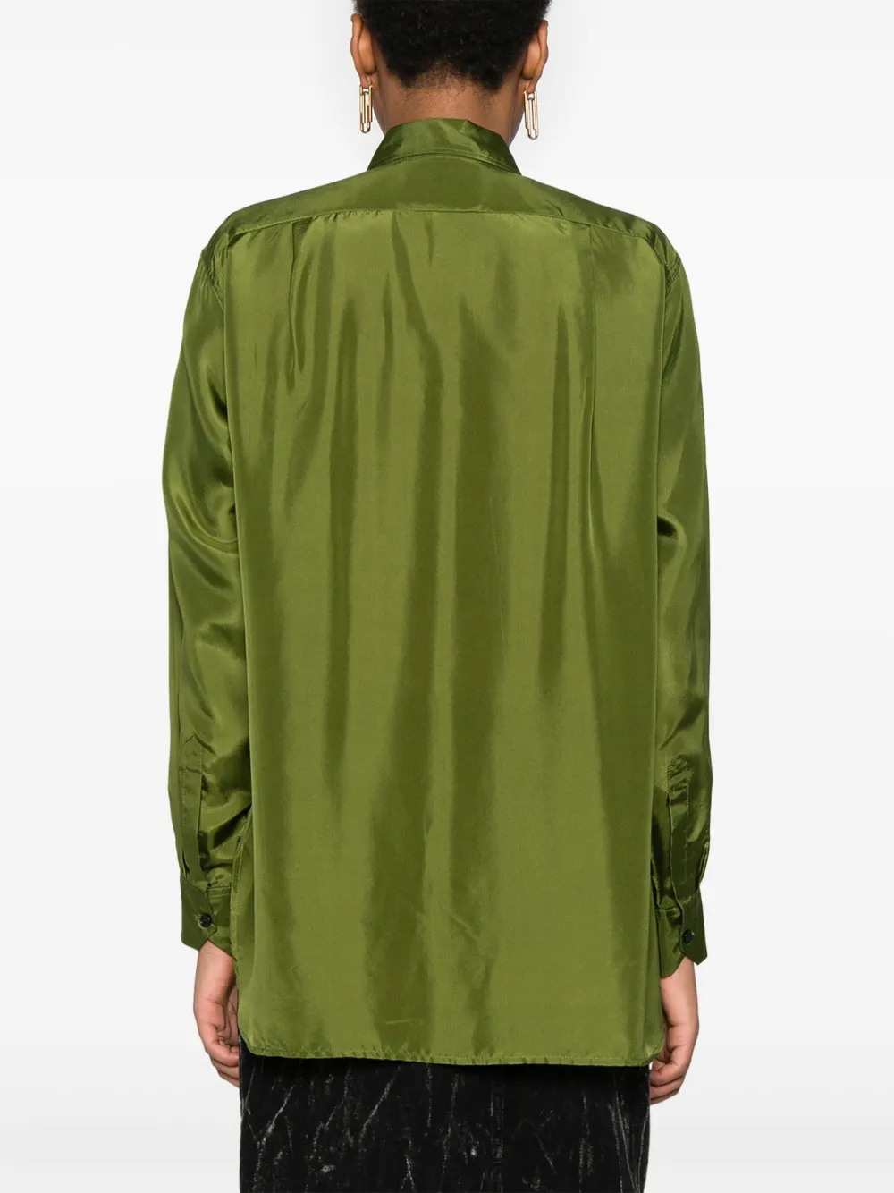 Plan C Blouse met ruches Groen