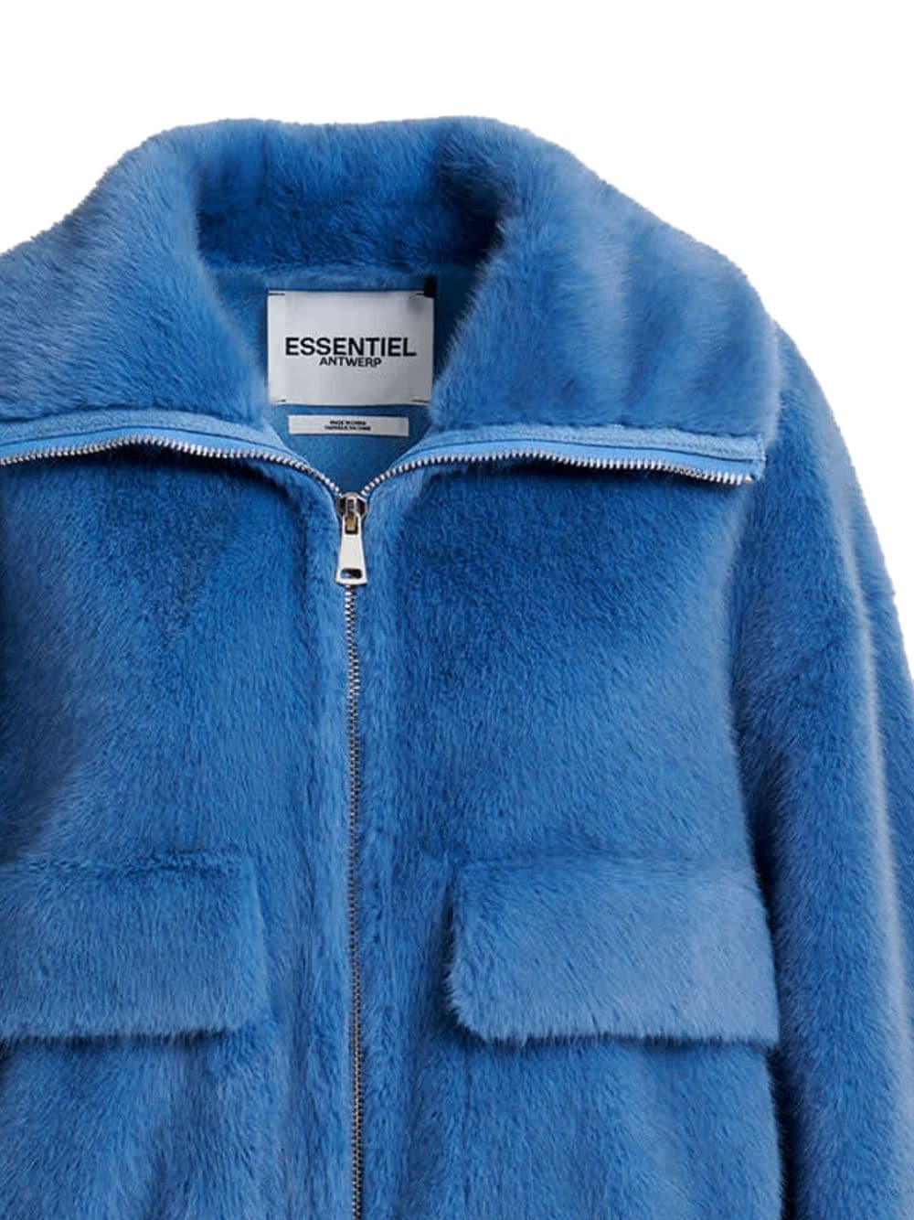 Shop Essentiel Antwerp Genz Jacket In Blau