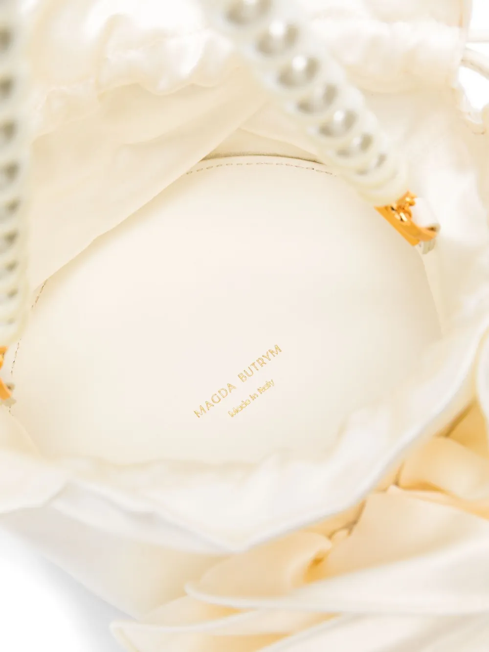 MAGDA BUTRYM 181425CREAM 関税送料込 Magda Butrym Magda Clutch Bag | White | FARFETCH