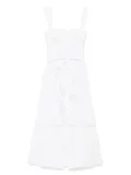 Marine Serre Regenerated midi dress - White
