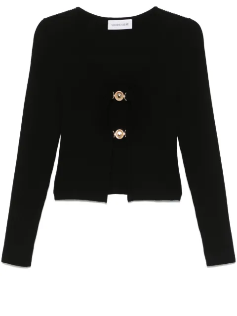 Marine Serre knit cardigan