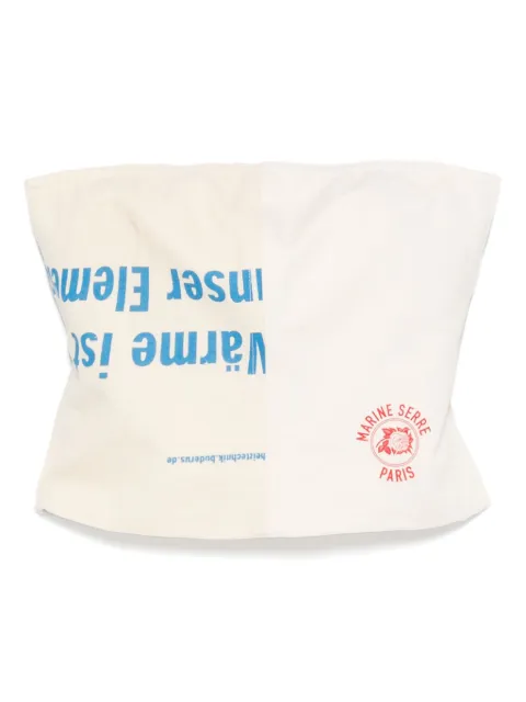 Marine Serre top Regenerated Tote Bags