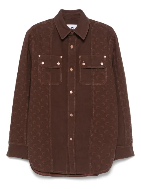 Marine Serre Moon-jacquard shirt