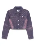 Marine Serre Moon Laser denim jacket - Purple