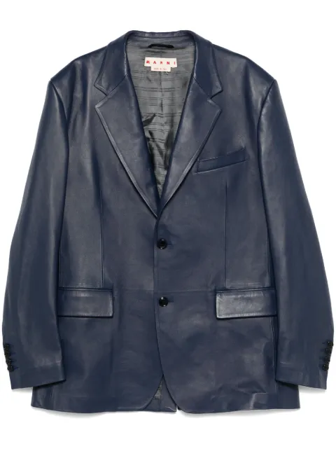 Marni leather blazer 