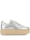 Hogan metallic flatform sneakers - Silver