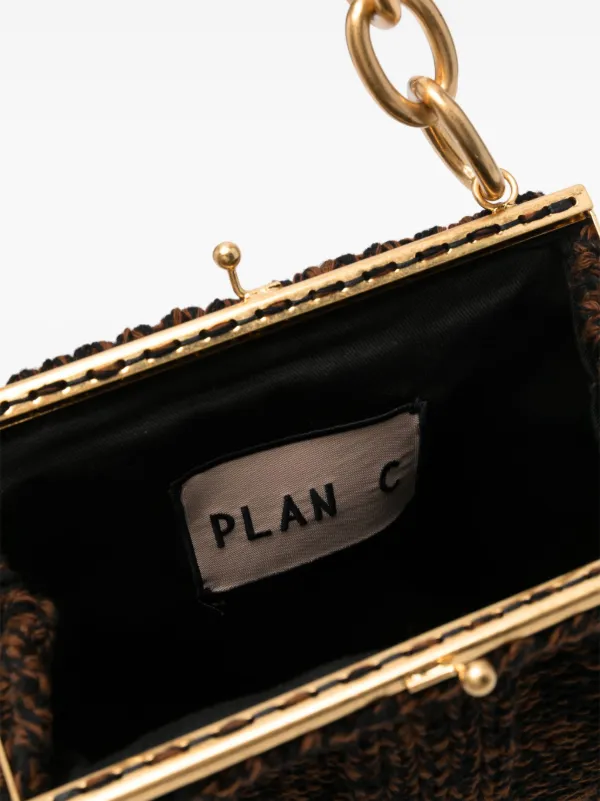 PLAN C ブラウン ショルダーバッグ