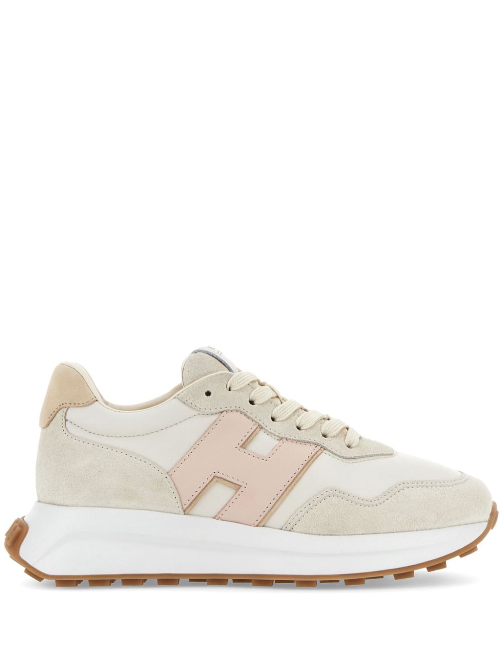 Hogan logo-patch sneakers Neutrals