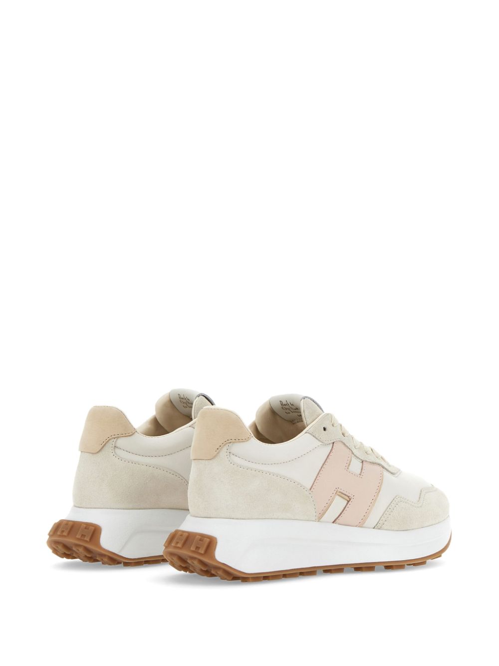 Hogan logo-patch sneakers Neutrals