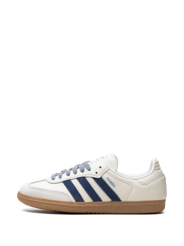 Adidas Samba OG Off White Dark Blue Sneakers WeiB FARFETCH DE