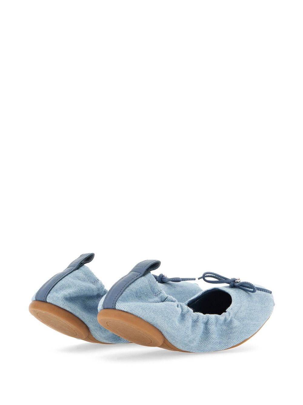 HOGAN DENIM BALLERINA SHOES