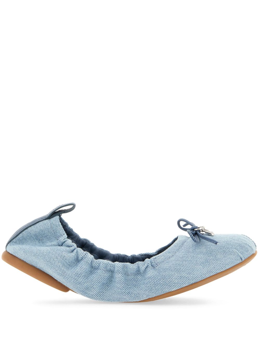 Hogan denim ballerina shoes Blue