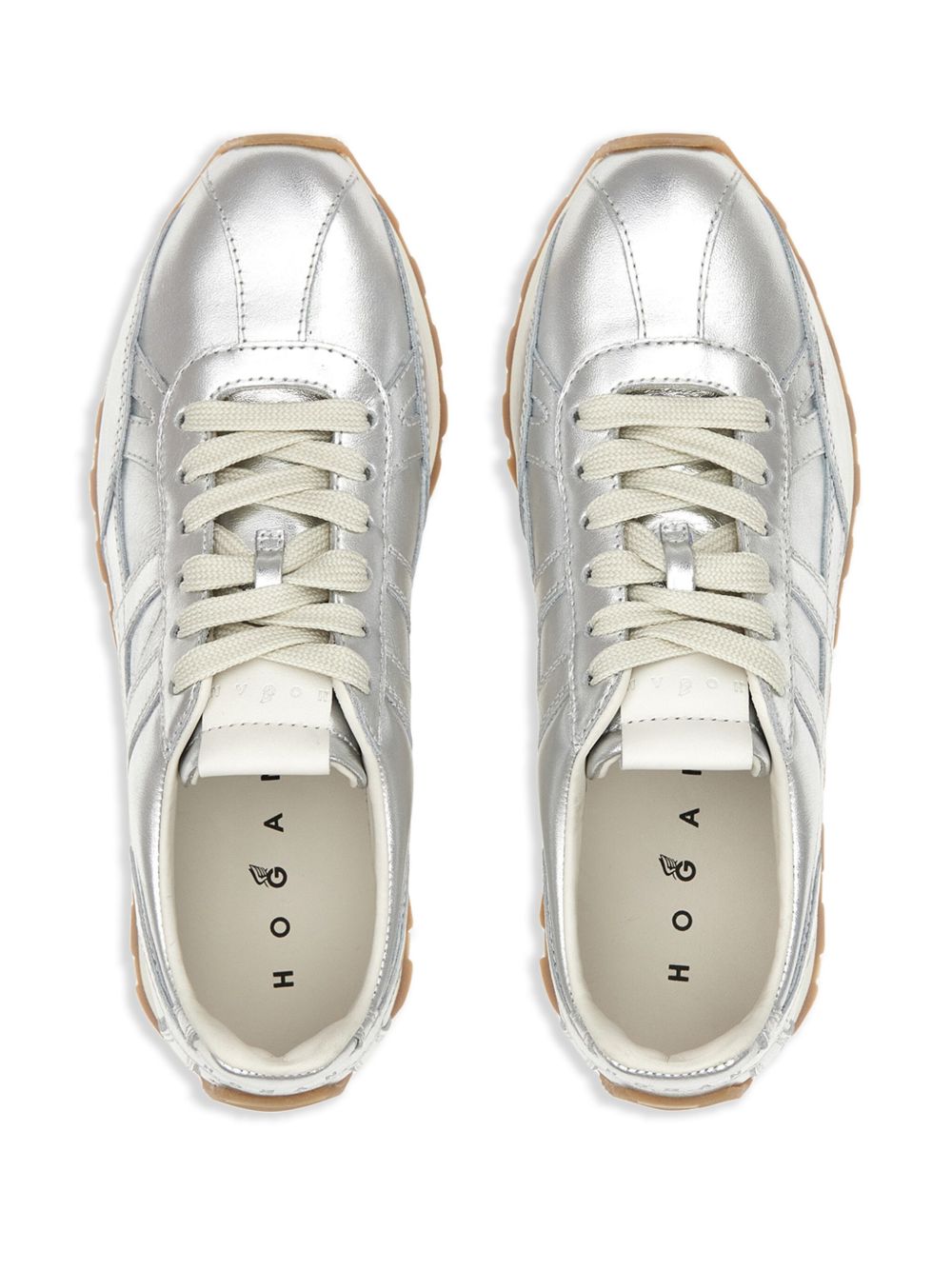 Hogan Metallic sneakers Zilver