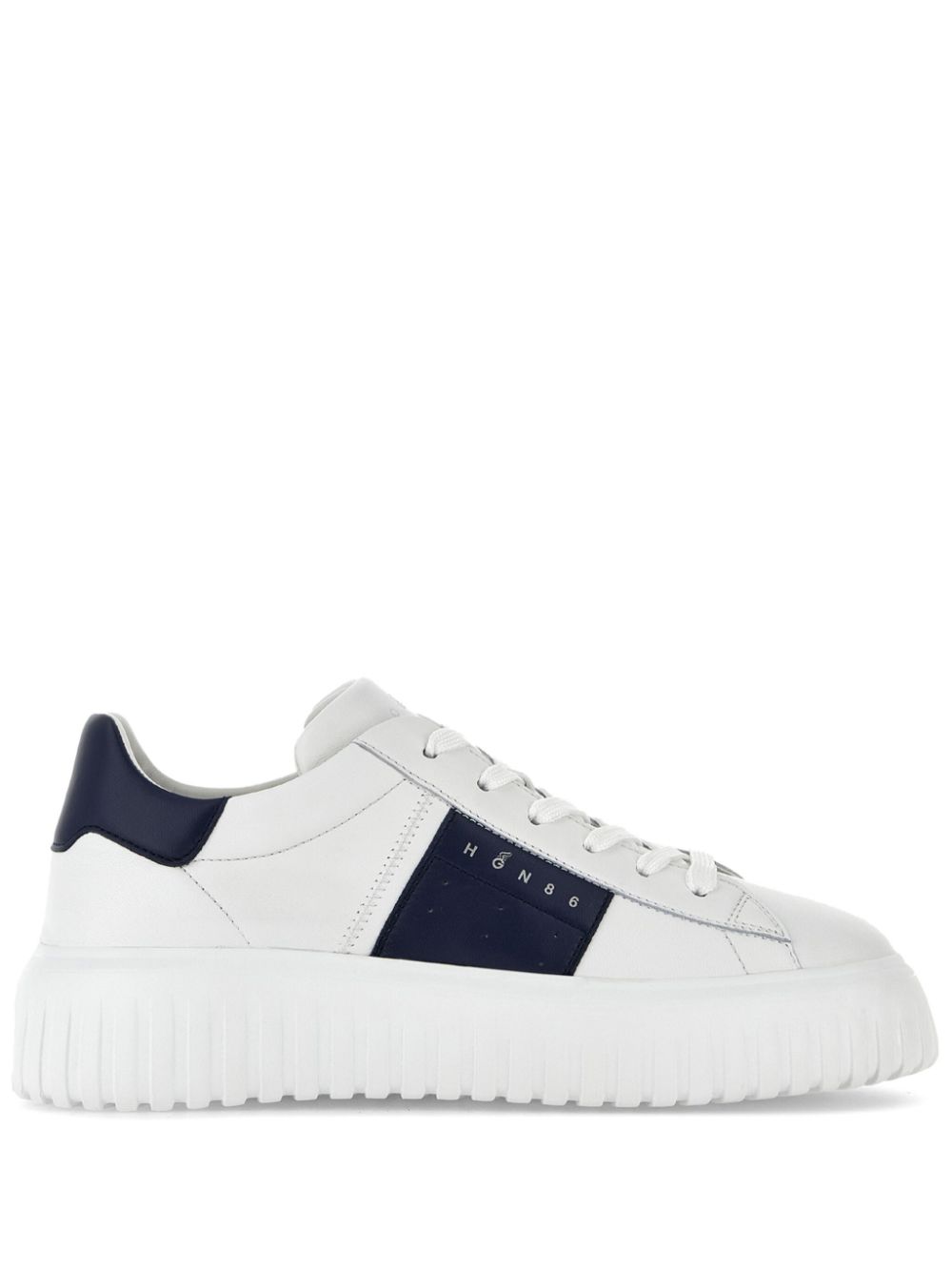 Hogan H-Stripes leather sneakers White