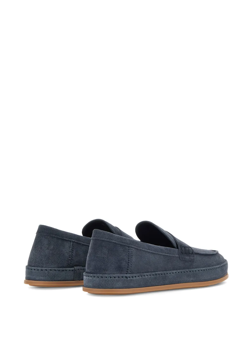 Hogan suede loafers Blue