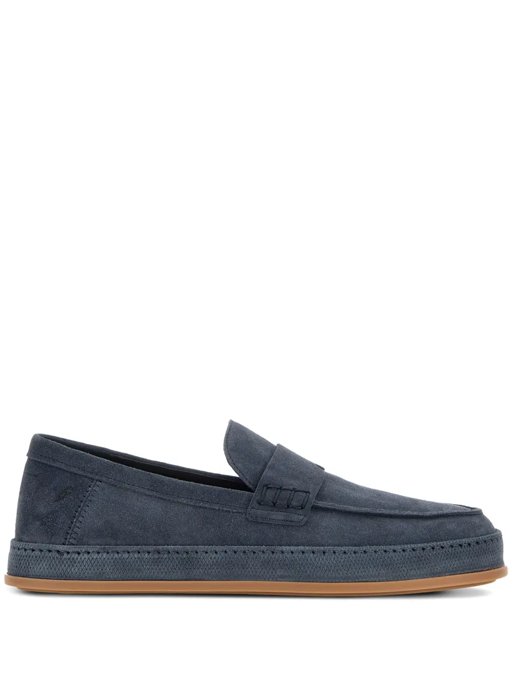 Hogan suede loafers Blue