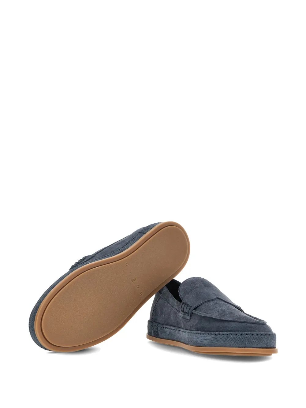 Hogan suede loafers Blue