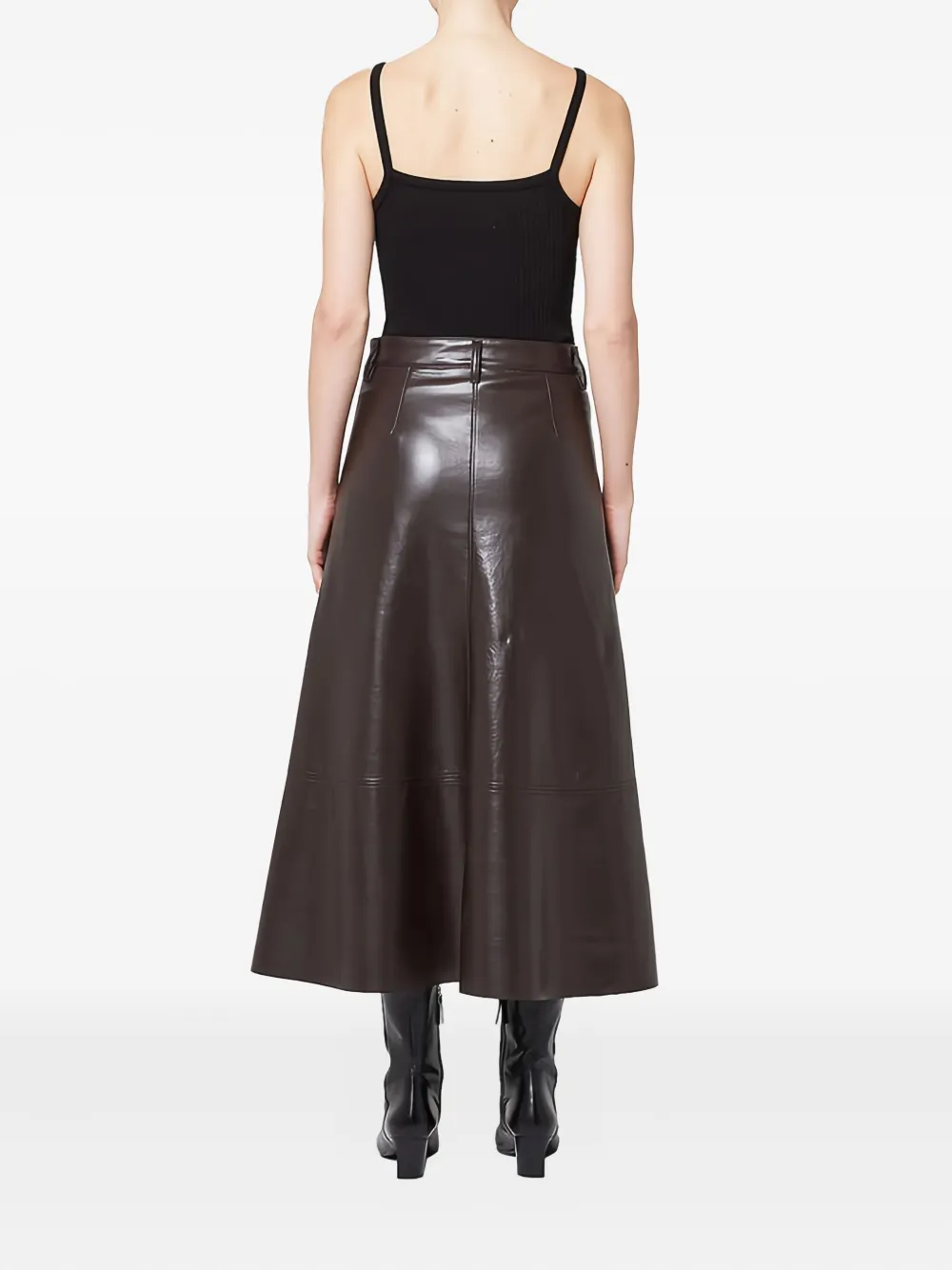Citizens of Humanity Cassia leather midi skirt - Bruin