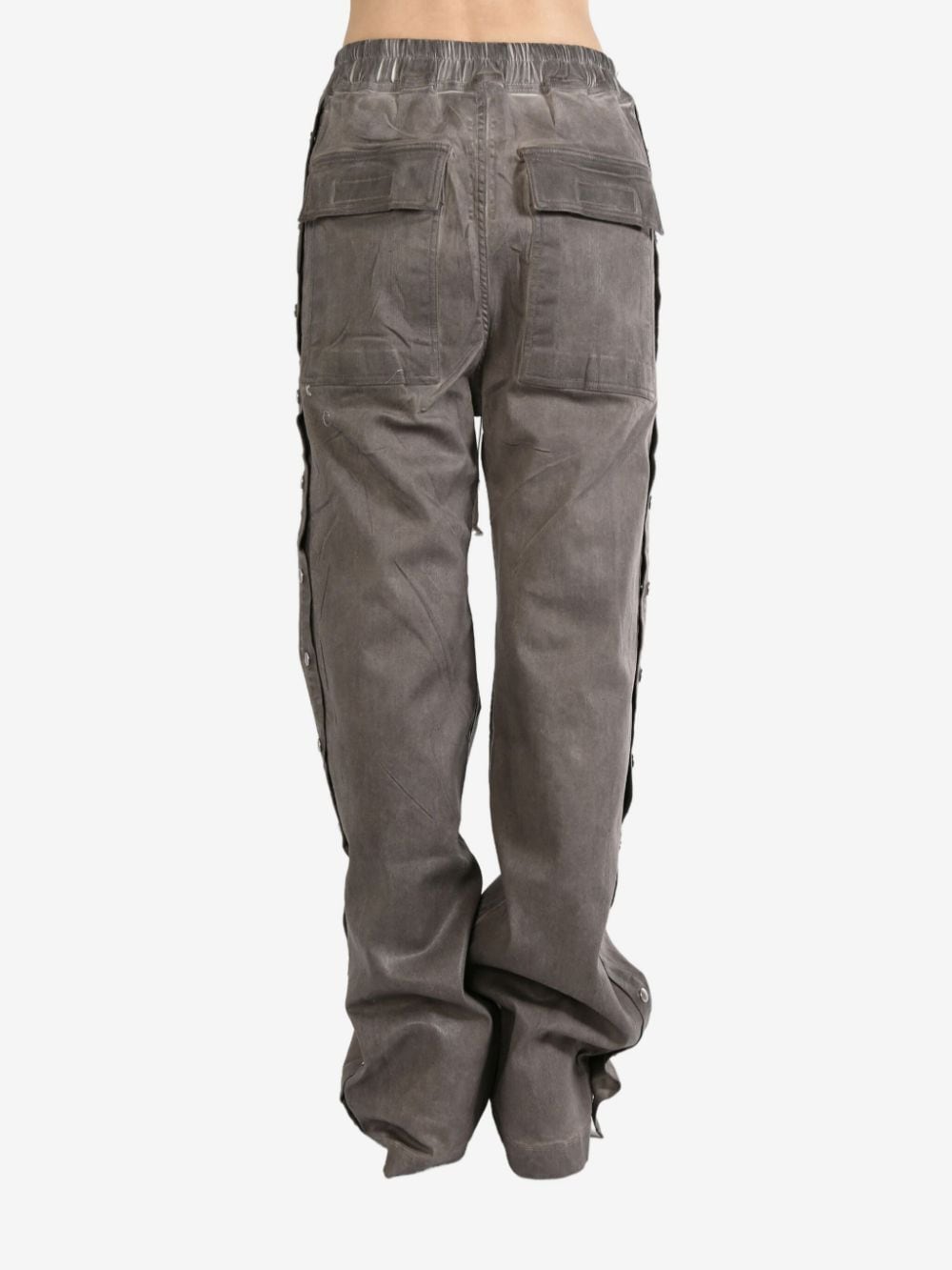 Shop Rick Owens Drkshdw Pusher Trousers In Grau