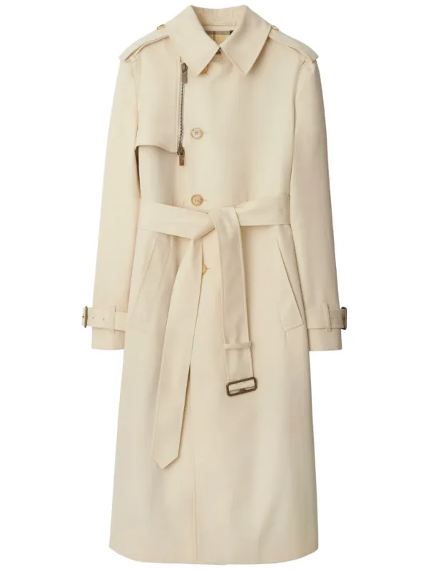 Burberry double breasted Trench Coat Neutrals FARFETCH AZ