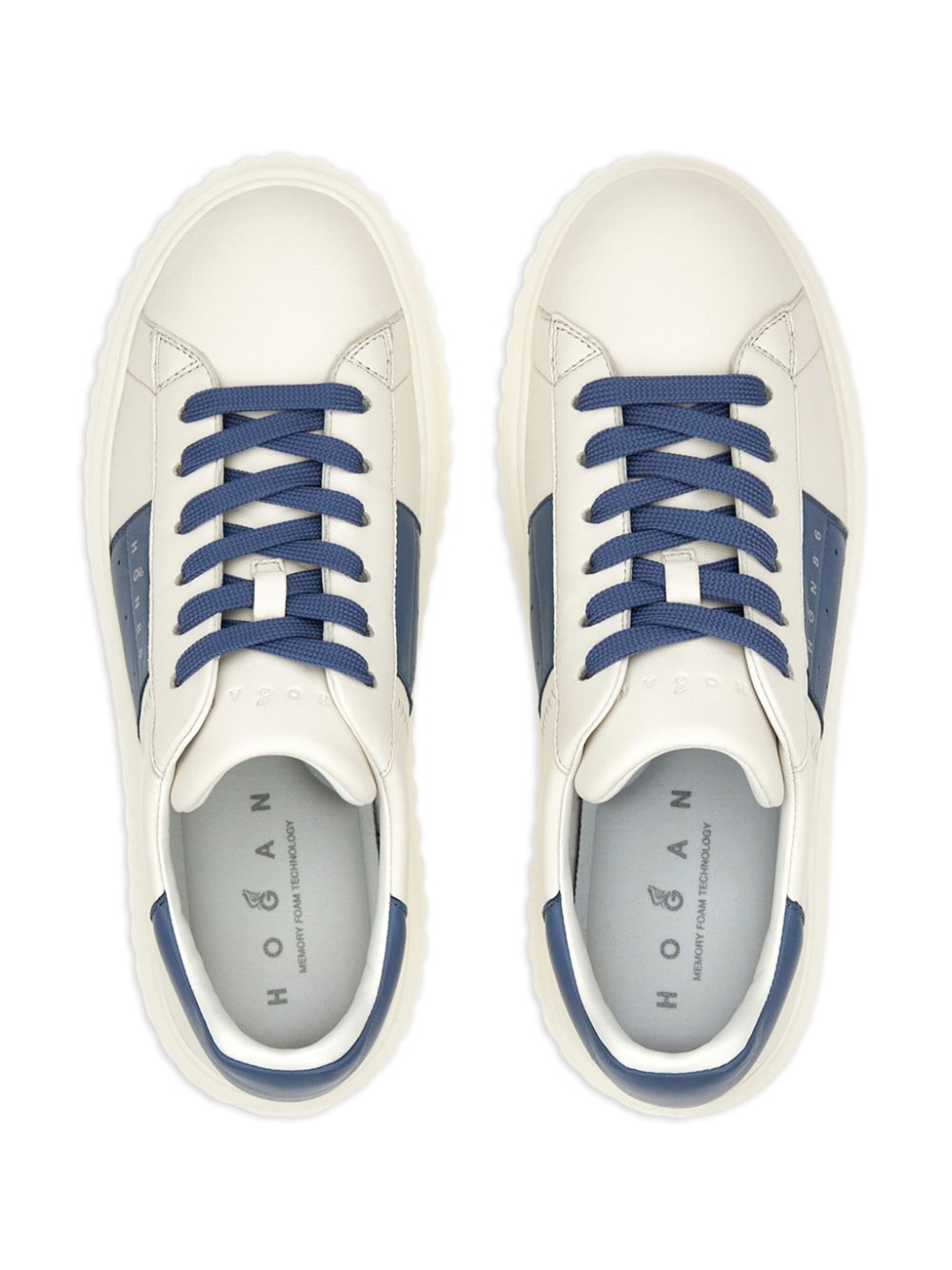 Hogan H-Stripes sneakers met logo Beige