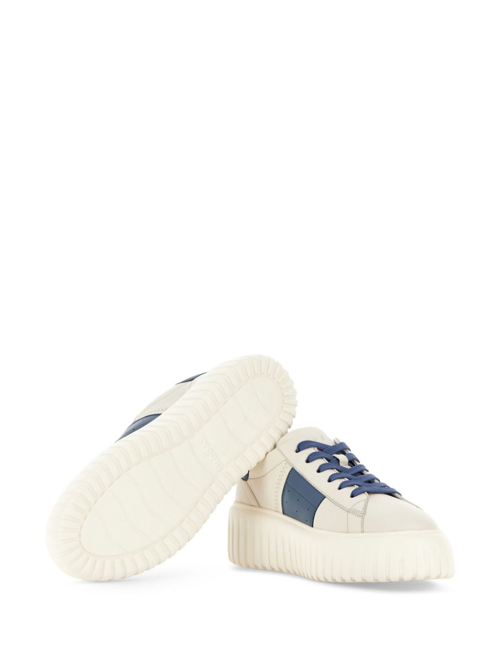 Hogan H-Stripes sneakers met logo Beige