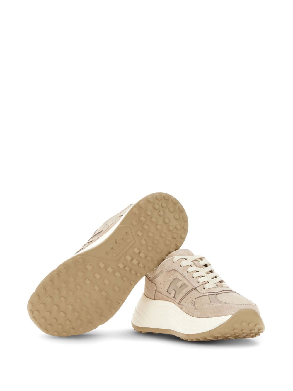 Hogan Sneakers met logo Beige