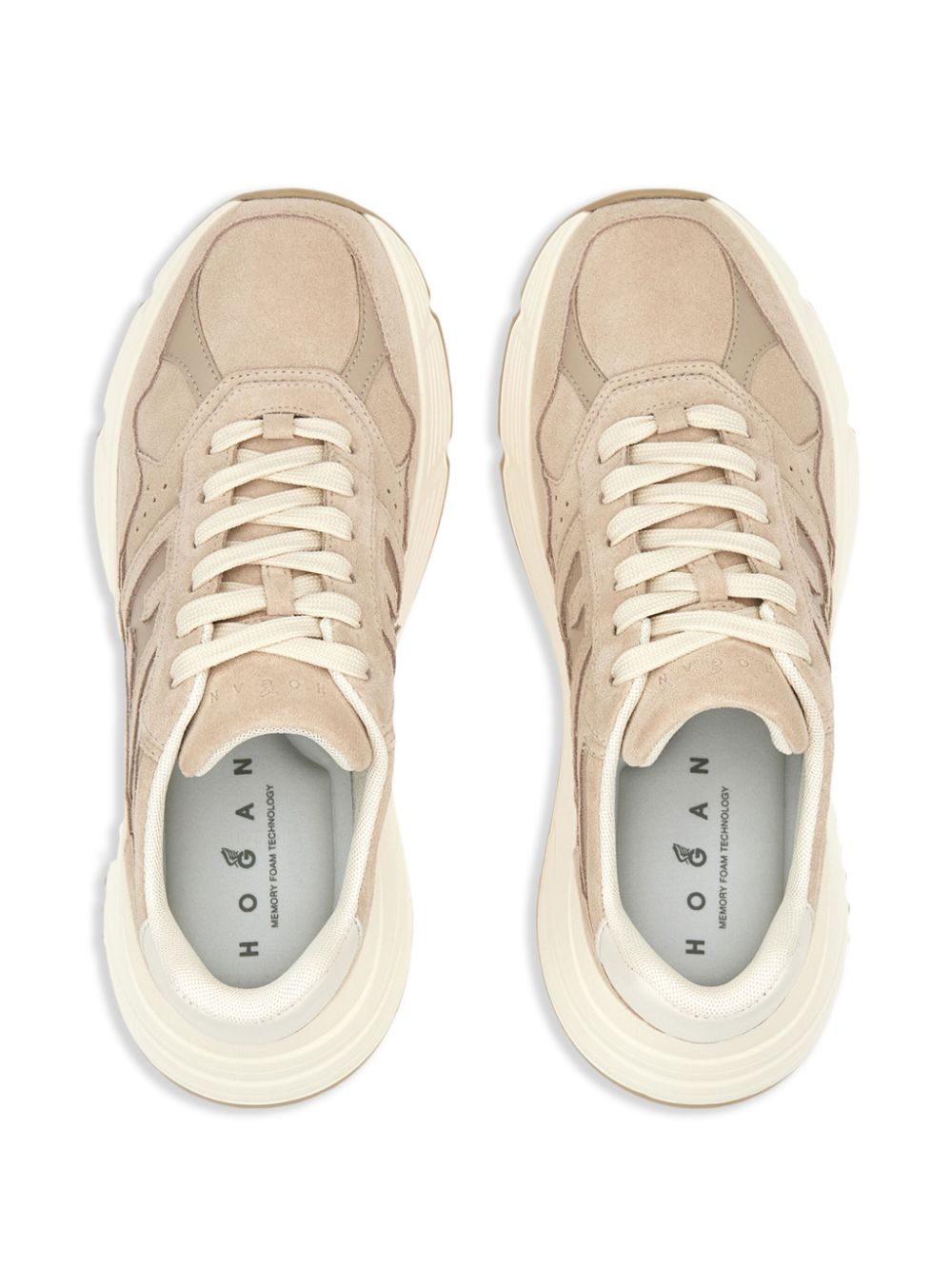 Hogan Sneakers met logo Beige