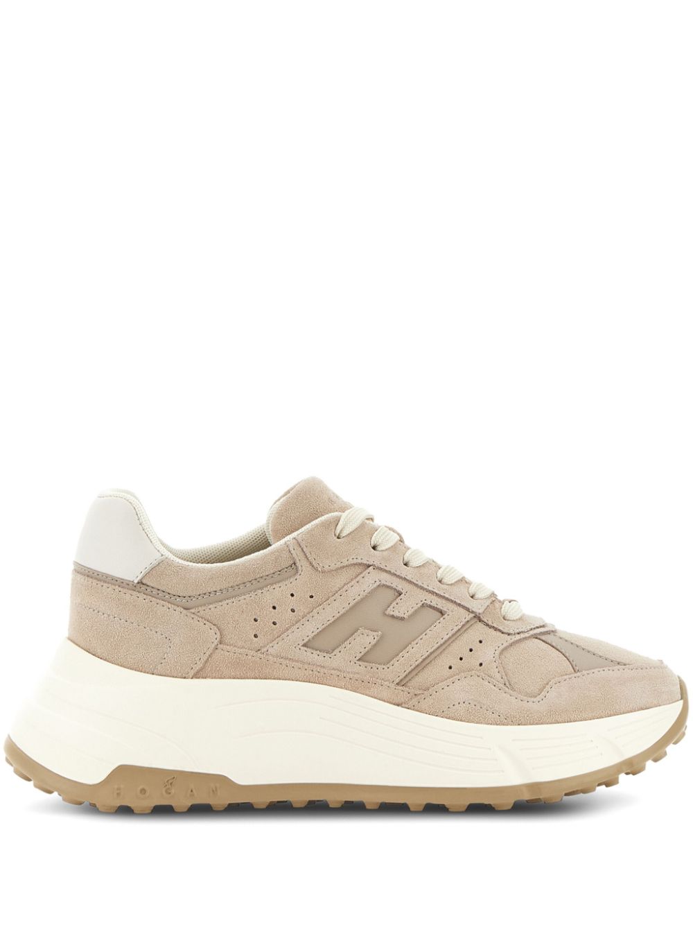 Hogan Sneakers met logo Beige