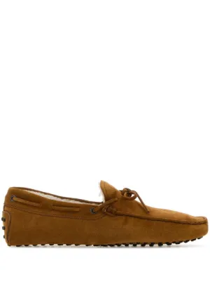 Tod's アーモンドトゥ スエード ローファー | ブラウン | FARFETCH JP