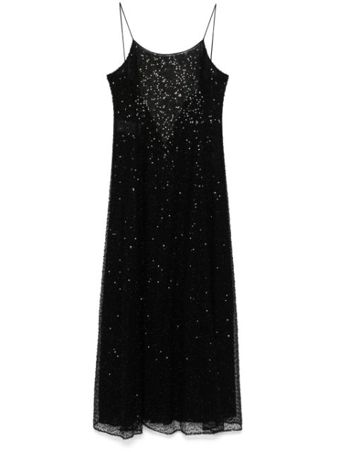 Emporio Armani jet-embroidery sequin maxi dress Women