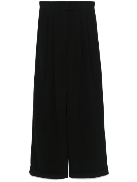 Emporio Armani pleat sable trousers Women