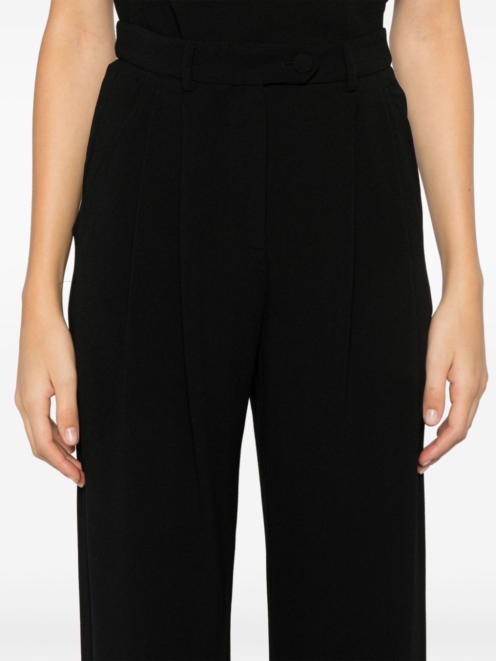 Emporio Armani pleat sable trousers Women