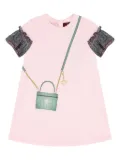 Aigner Kids bag-print dress - Pink