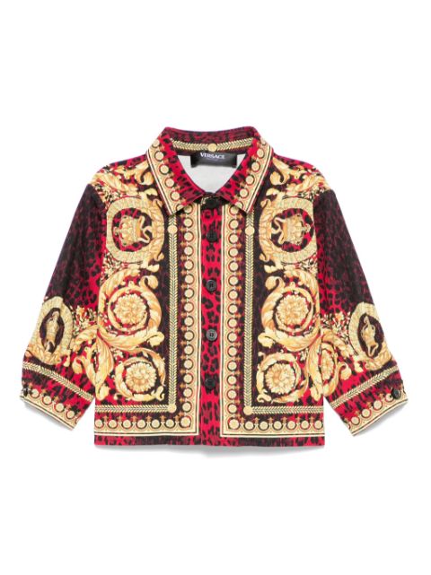 Versace Kids Barocco-print shirt 