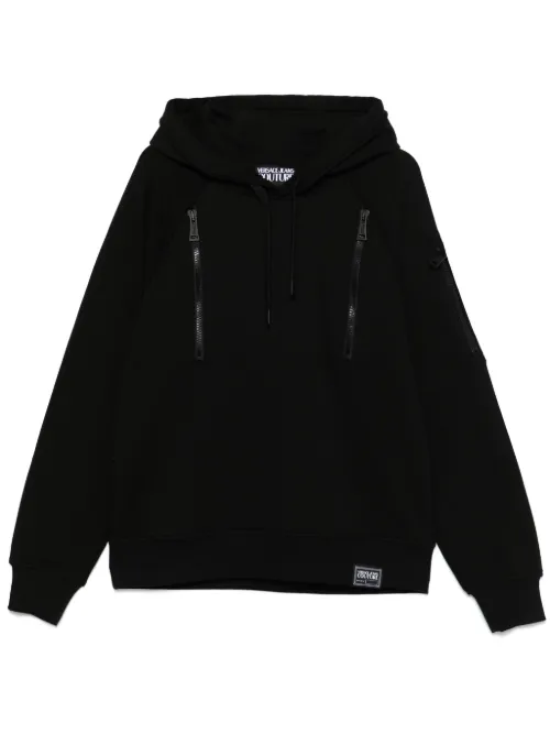Hoodie à patch logo - Versace Jeans Couture - Modalova