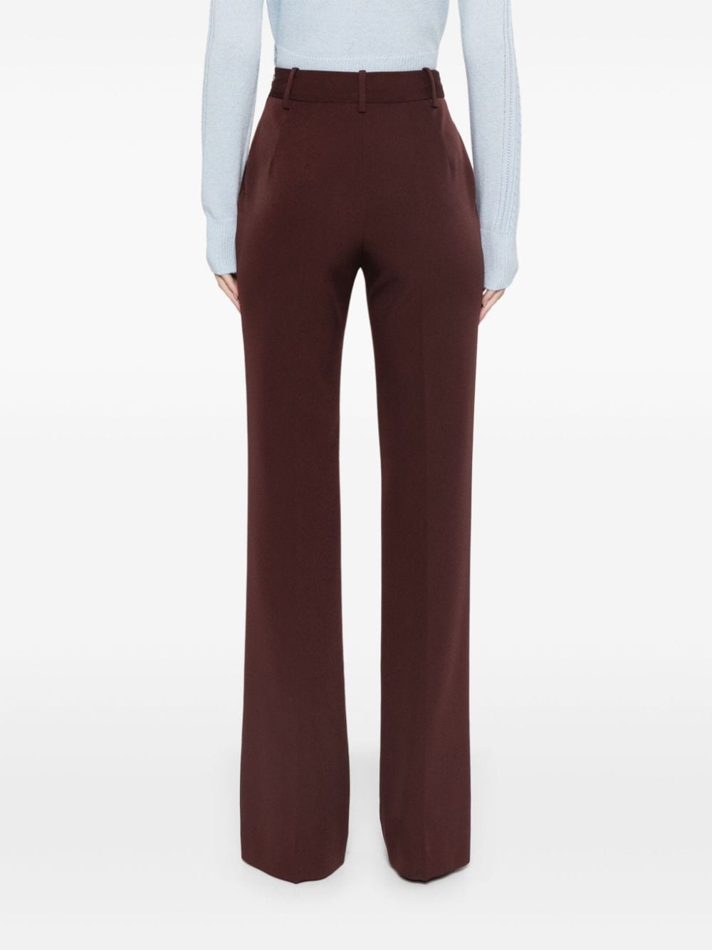 Shop Ermanno Scervino Cady Bootcut Trousers In Red