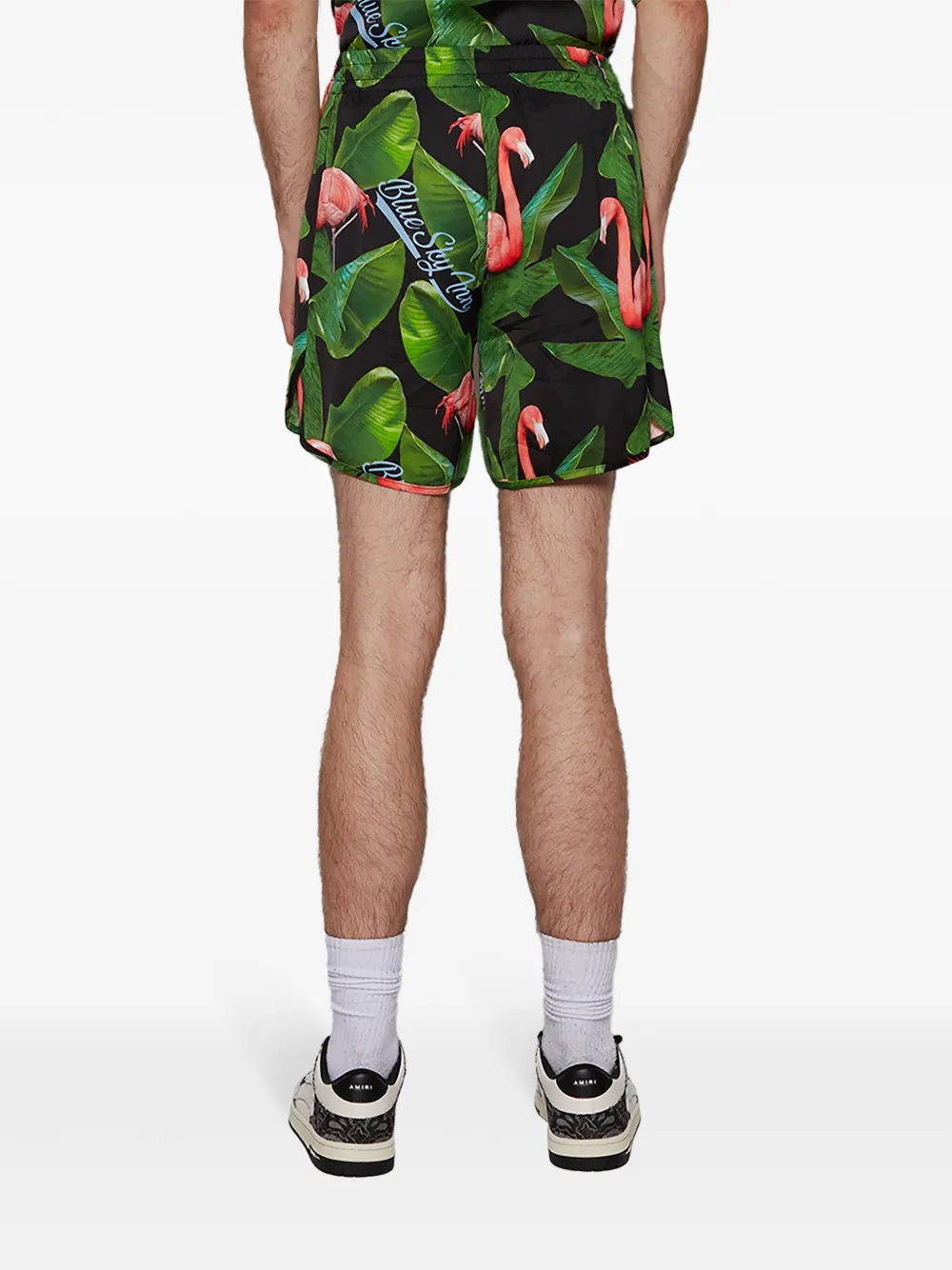 BLUE SKY INN Flamingo shorts Groen