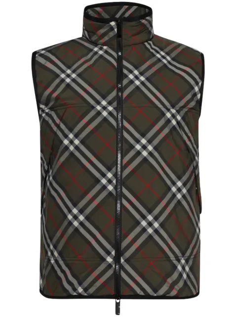 Burberry checked gilet