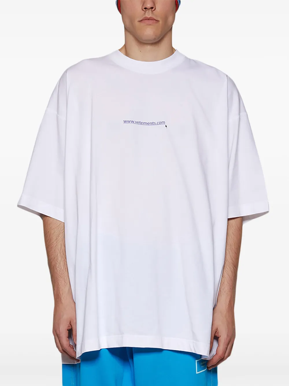 VETEMENTS Website T-shirt met logo Wit