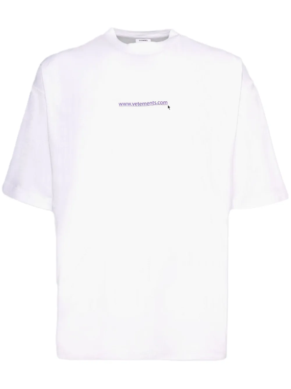 VETEMENTS playera Website Logo | blanco | Image 1