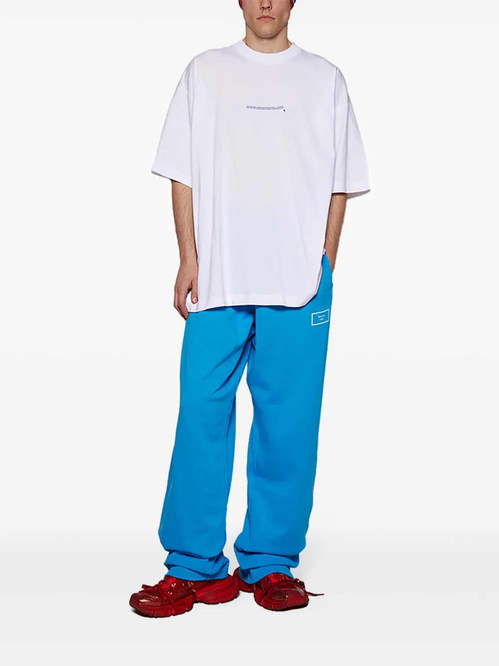 VETEMENTS Website T-shirt met logo - Wit